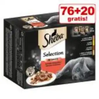Zooplus 76 + 20 gratis! 96 x 85 g sheba varietäten frischebeutel Angebot