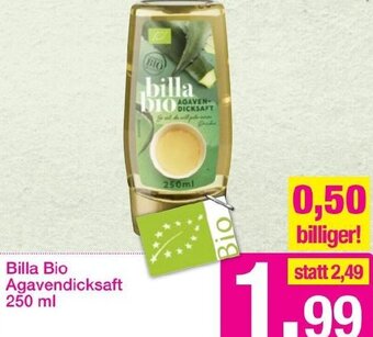 Sutterlüty Billa Bio Agavendicksaft 250 ml Angebot