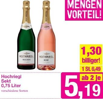 Sutterlüty Hochriegl Sekt 0,75 Liter Angebot