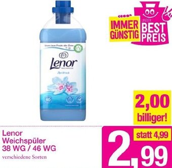 Sutterlüty Lenor Weichspüler 38 WG/ 46 WG Angebot