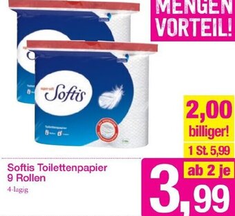 Sutterlüty Softis Toilettenpapier 9 Rollen Angebot