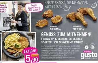 Sutterlüty Schnitzel vom Schwein mit Pommes Angebot