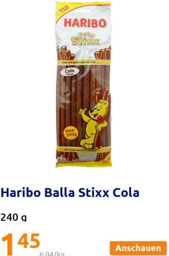 Action Haribo Balla Stixx Cola 240 g Angebot
