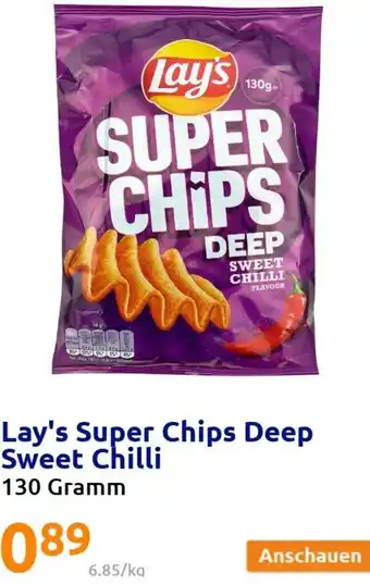 Action Lay's Super Chips Deep Sweet Chili 130 Gramm Angebot