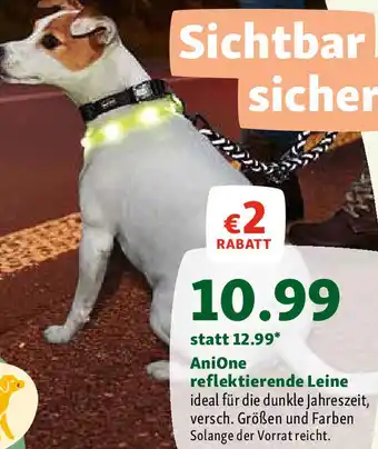 Fressnapf AniOne Reflektierende Leine Angebot