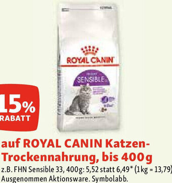 Fressnapf auf Royal Canin Katzen-Trockennahrung 400 g Angebot