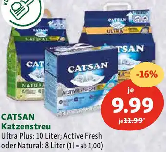 Fressnapf Catsan Katzenstreu 10 Liter Angebot