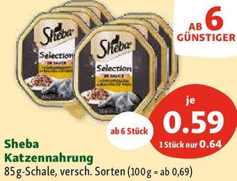Fressnapf Sheba Katzennahrung 85g Angebot
