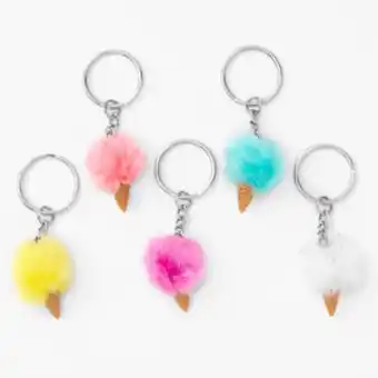 Claire's Best friends pom pom ice cream cone keychains (5 pack) Angebot