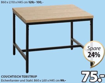 JYSK Couchtisch Tebstrup B60 x L60 x H45 cm Angebot