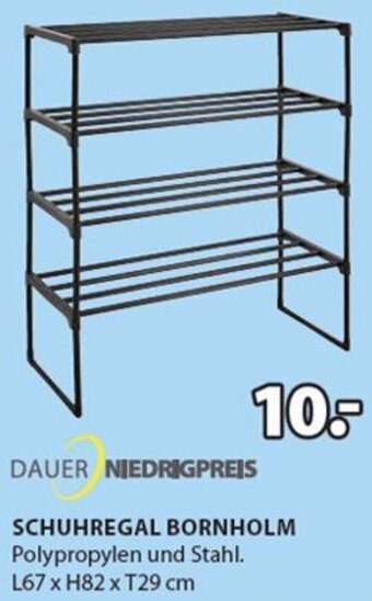 JYSK Schuhregal Bornholm L67 x H82 x T29 cm Angebot