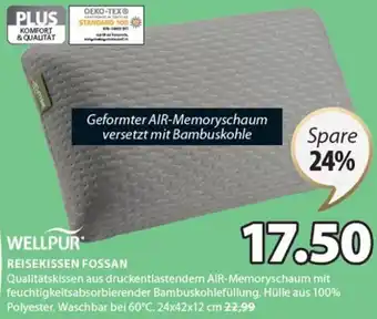 JYSK Wellpur Reisekissen Fossan 24x42x12 cm Angebot