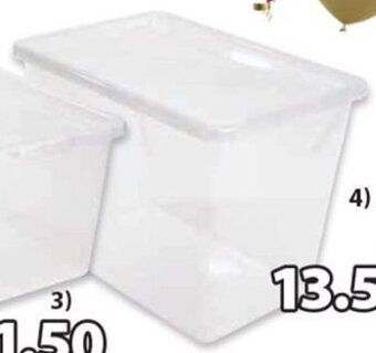 JYSK Aufbewahrungsbox Basic Box 80 Liter B40 x L60 x H43 cm Angebot