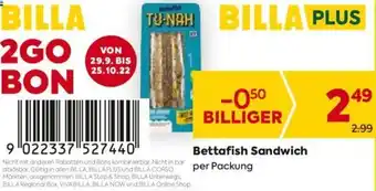 Billa Bettafish Sandwich per Packung Angebot