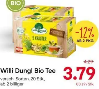 MPreis Willi Dungl Bio Tee Angebot