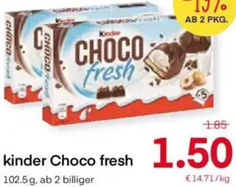 MPreis Kinder Choco Fresh 102.5 g Angebot