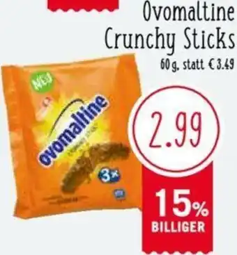 MPreis Ovomaltine Crunchy Sticks 60 g Angebot