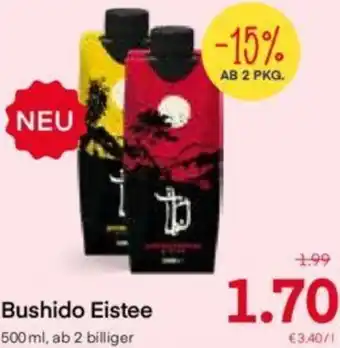 MPreis Bushido Eistee 500 ml Angebot