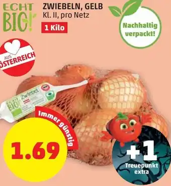 PENNY Zwiebeln, Gelb 1 kilo Angebot