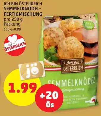 PENNY Ich Bin Österreich Semmelknödel-Fertigmischung 250 g Angebot