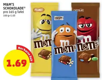 PENNY M&M's Schokolade 165 g Angebot