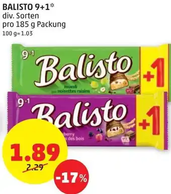 PENNY Balisto 9+1 185 g Angebot