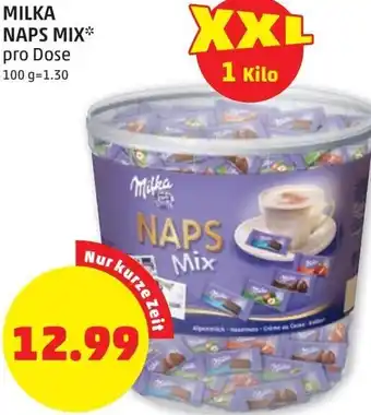 PENNY Milka Naps Mix 100 g Angebot