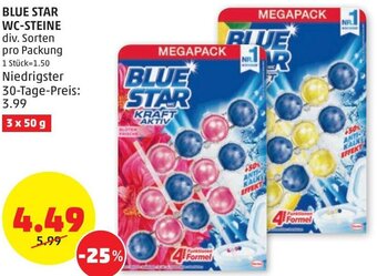 PENNY Blue Star WC-Steine 3 x 50 g Angebot