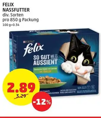 PENNY Felix Nassfutter 850 g Angebot