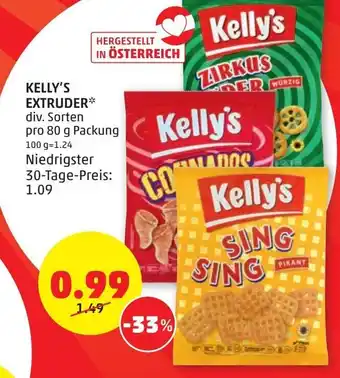 PENNY Kelly's Extruder 80 g Angebot