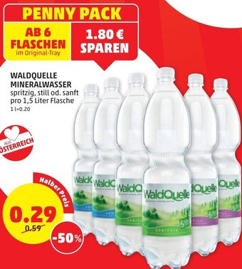 PENNY Waldquelle Mineralwasser Angebot