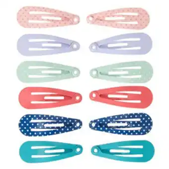 Claire's Claire's club dot snap hair clips - 12 pack Angebot