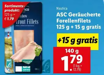 Lidl ASC Geräucherte Forellenfilets 140g Angebot