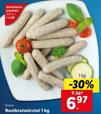 Lidl Rostbratwürstel 1kg Angebot