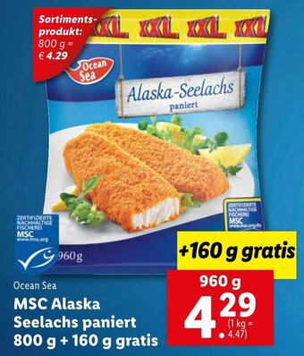 Lidl MSC Alaska Seelachs Paniert 960g Angebot
