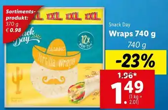 Lidl Wraps 740g Angebot