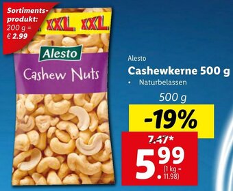 Lidl Cashewkerne 500g Angebot