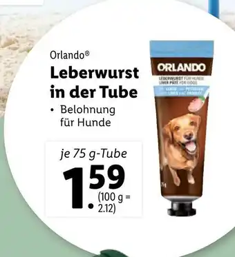 Lidl Leberwurst In Der Tube Angebot