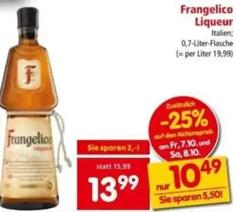 Interspar Frangelico Liqueur 0,7 Liter Angebot