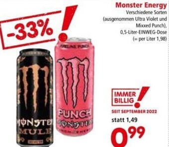 Interspar Monster Energy 0,5 Liter Angebot