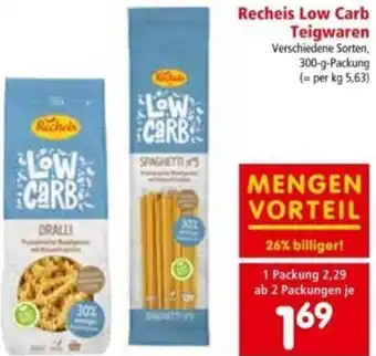 Interspar Recheis Low Carb Teigwaren 300 g Angebot