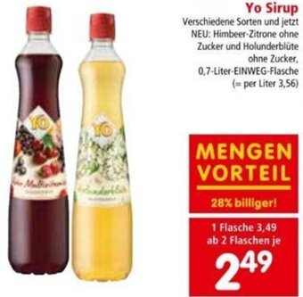 Interspar Yo Sirup 0,7 Liter Angebot