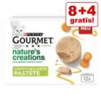 Zooplus 8 + 4 gratis! 12 x 85 g gourmet nature's creations Angebot