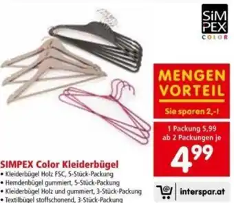 Interspar Simpex Color Kleiderbügel Angebot