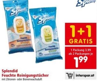 Interspar Splendid Feuchte Reinigungstücher Angebot