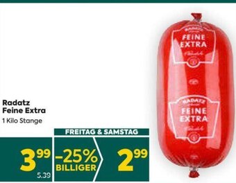 Billa Radatz Feine Extra 1 Kilo Angebot