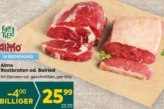 Billa Almo Rostbraten od. Beiried per kilo Angebot