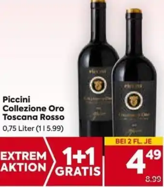 Billa Piccini Collezione Oro Toscana Rosso 0,75 Liter Angebot