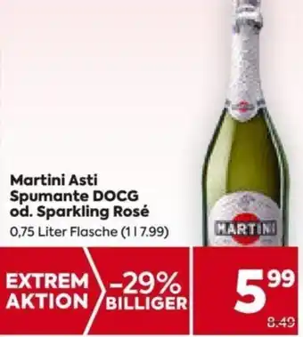 Billa Martini Asti Spumante DOCG od. Sprkling Rosé 0,75 Liter Angebot