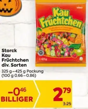 Billa Storck Kau Früchtchen 325 g- 425 g Angebot